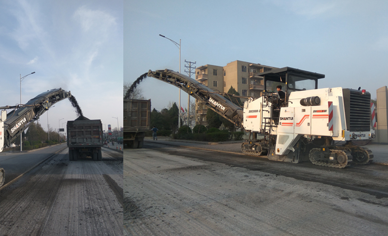 Shantui milling machine for road maintenance